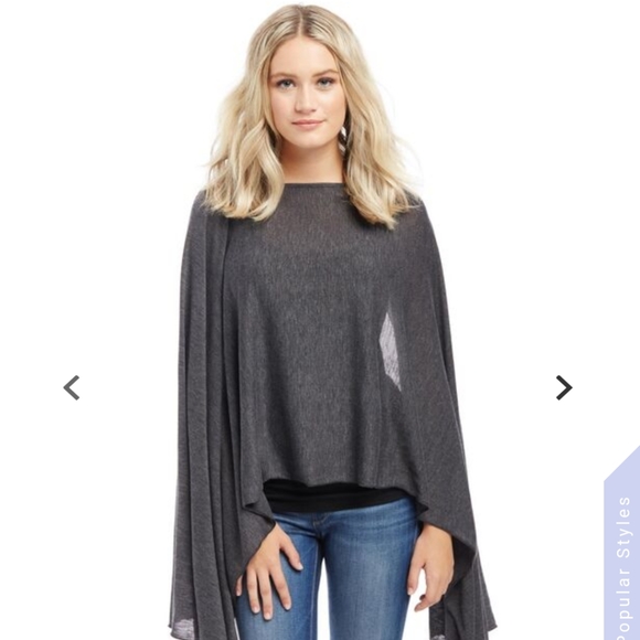 Motherhood Maternity Tops - Motherhood Gray Nursing Lightweight Scarf